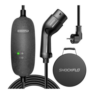 Incarcator Portabil Masini Electrice 16 Amp 6 m Type 2 cu Stecher de Uz Caznic Brand ShockFlo