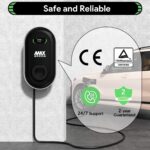 Statie de Incarcare Masini Electrice Acasa 11 kW 16 A, Type 2, Cablu 5 m, Trifazata. Statie Incarcare Masini Electrice Pentru Acasa 11kW 5M 16 Amp Type 2 Trifazica Max Green