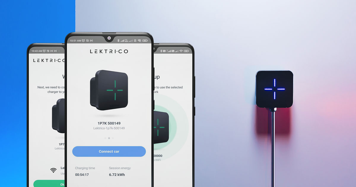 Statie Incarcare Masini Electrice LEKTRI.CO 1P7K + Montaj Gratuit; Monofazata, 7.4 kW, 32A, Type 2, Cablu 5m, Wi-Fi