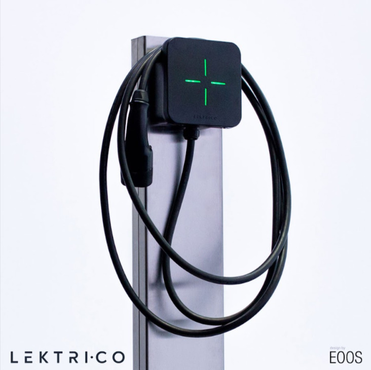 Statie de Incarcare Masini Electrice LEKTRI.CO 1P7K + EM, monofazata, 7.4 kW, 32A, Type 2, cablu 5m Wi-Fi