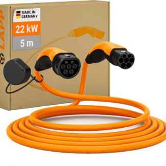 Cablu de încărcare Lapp Mobility Helix Tip 2 22kW 32 A Trifazic Cablu de încărcare EV 5 m Portocaliu